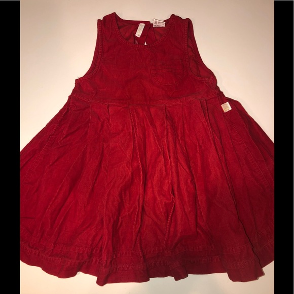 Creme de la Creme collection red corduroy dress 3t - Picture 1 of 3